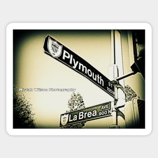 Plymouth Street & La Brea1, Inglewood, CA by Mistah Wilson Sticker